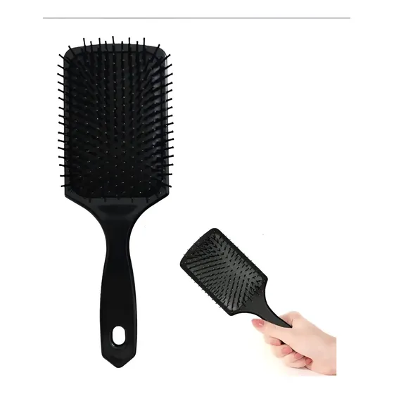Escova Cabelo Almofadada Massageadora Macia Adulto Criança