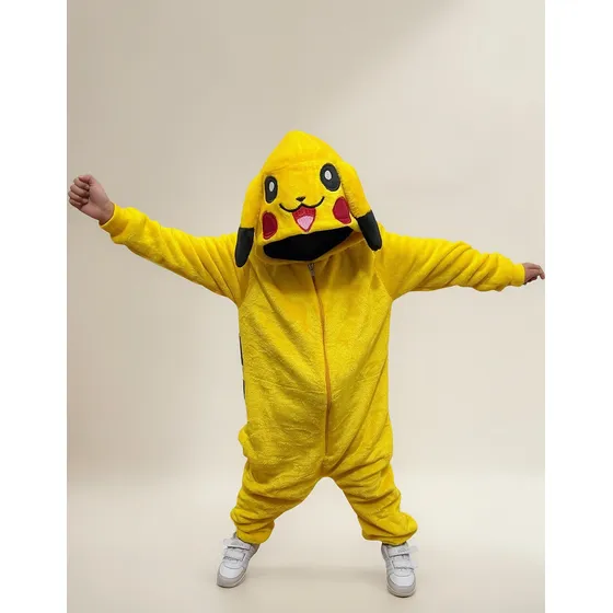 Pijamas Térmicas Pikachu Enterizas Niños-niñas 