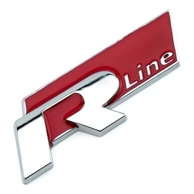 Qctz Apply To Emblema Parrilla R Line Compatible Vw Jetta