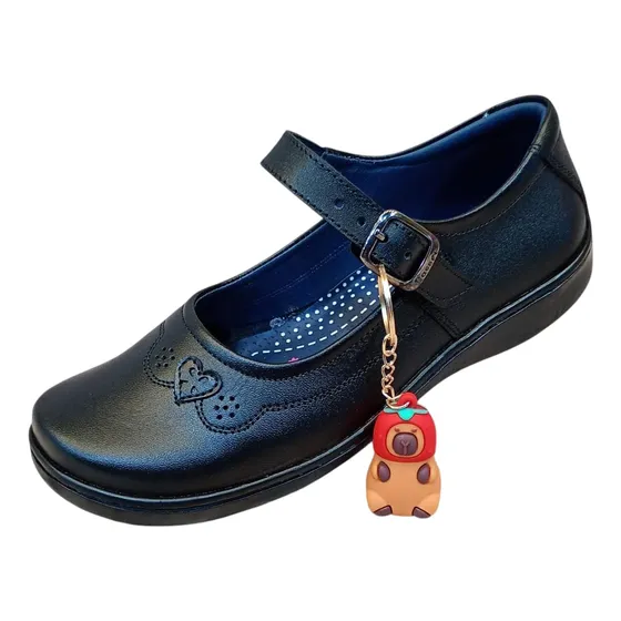 Zapatos Escolares Para Niñas De Cuero