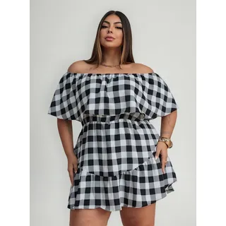 Macaquinho Plus Size Ciganinha Short Saia VerĂŁo Fashion Macaquinho Plus Size Ciganinha Short Saia VerĂŁo Fashion