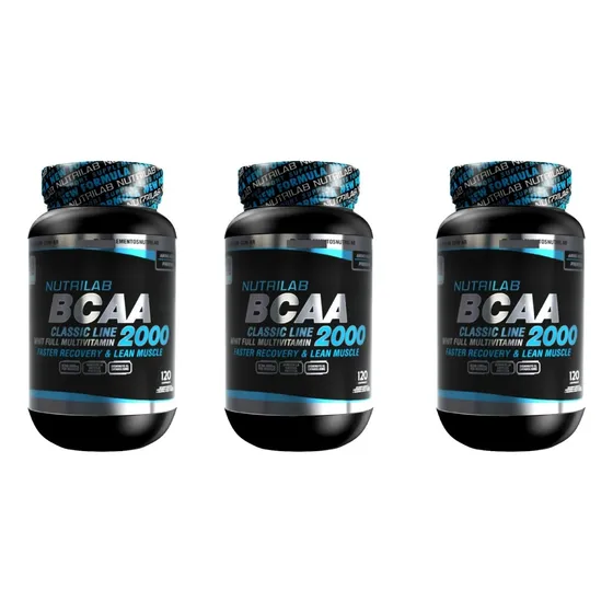 Bcaa 2000 Aminoacidos Comprimidos Nutrilab Deportivo X3