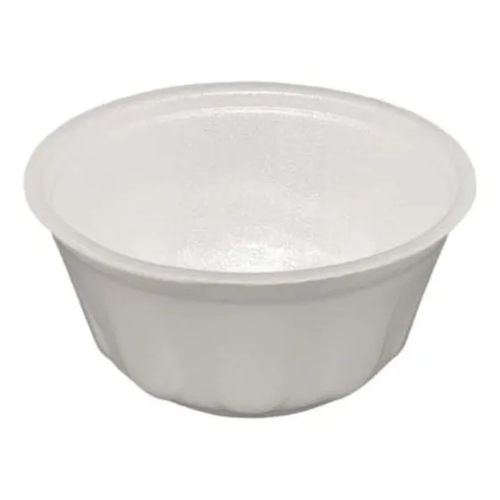 Pote Isopor 300ml Redondo Sem Tampa - Kit 50 Caldo/sopa