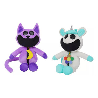 2 Peças De Boneca De Brinquedo De Pelúcia Smiling Critters - 2 Peças De Boneca De Brinquedo De Pelúcia Smiling Critters -