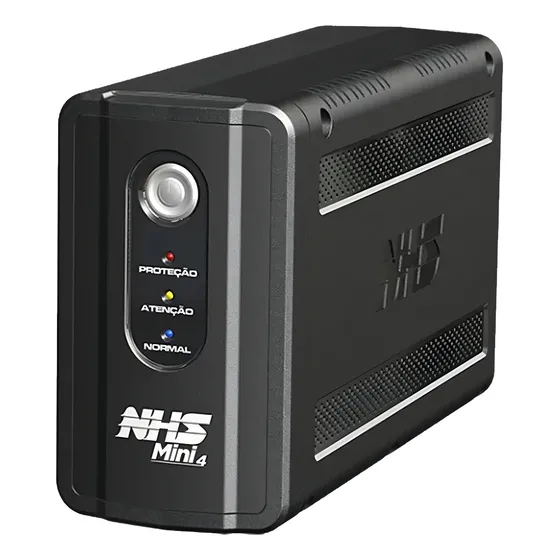 Nobreak 700va Nhs Mini 4 E. Bivolt S. 120-220v 90.b1.007100 Cor Preto