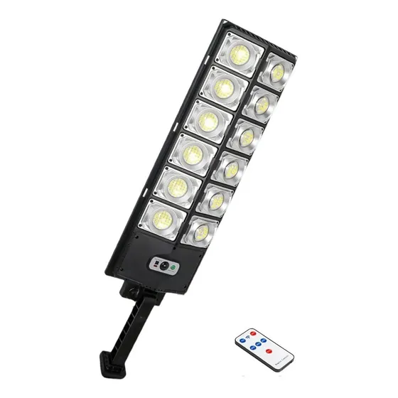 Foco Led Exterior Sensor Movimiento Solar 400w Color De La Carcasa Negro Color De La Luz Blanco Frío
