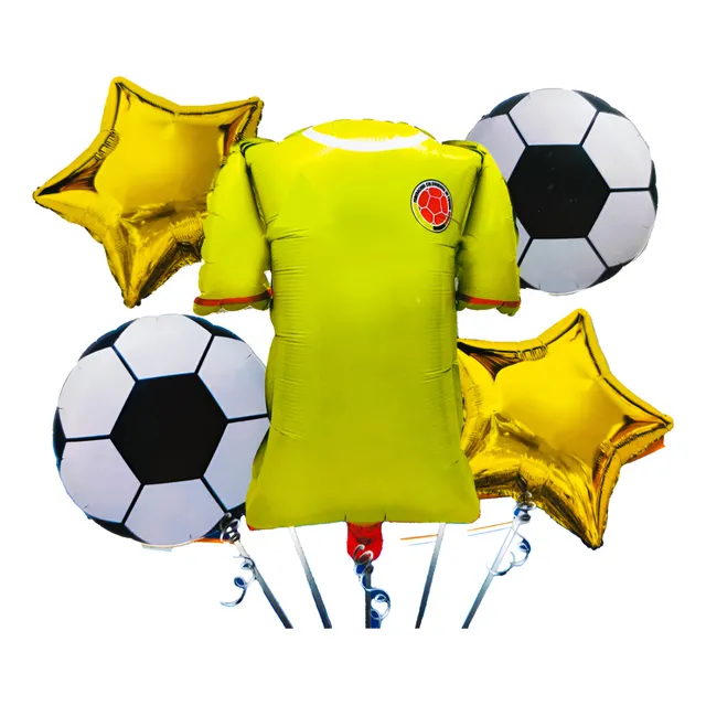 Bouquet 5 Globos De Equipo Selección Colombia