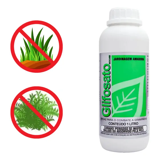 Mata Mato P/ Jardinagem Amadora Biocarb Glifosato 1l