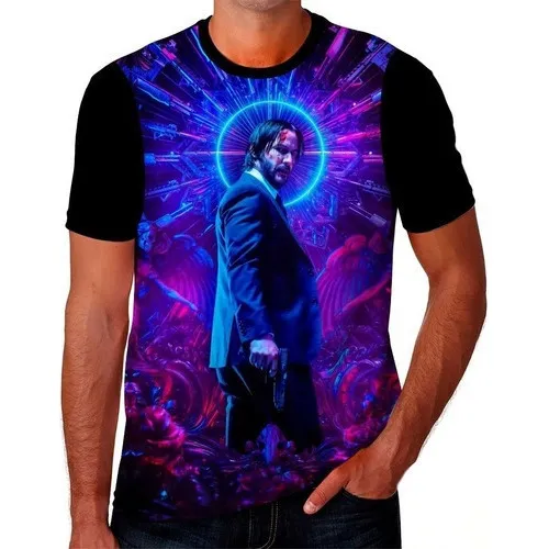 Camisa Camiseta John Wick Filme Ação Top Em Alta 04