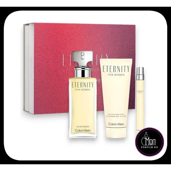 Perfume Eternity By Calvin Klein. Estuche 3 Piezas