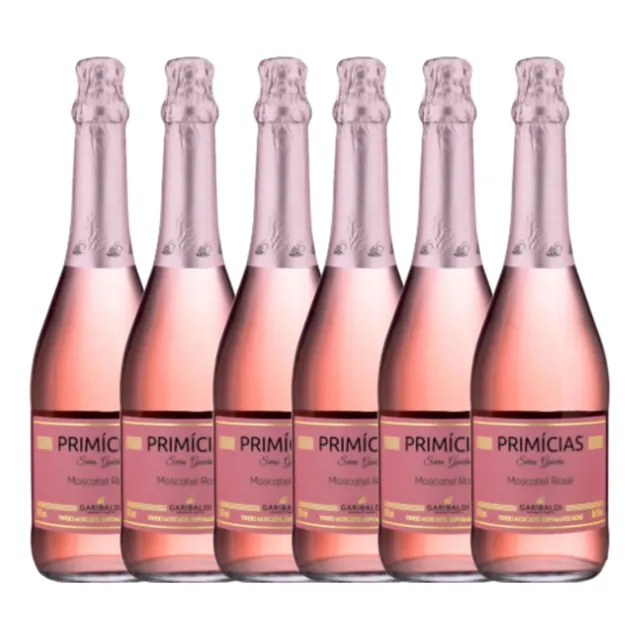 Espumante Rosé Primícias Serra Gaúcha Moscatel Garibaldi