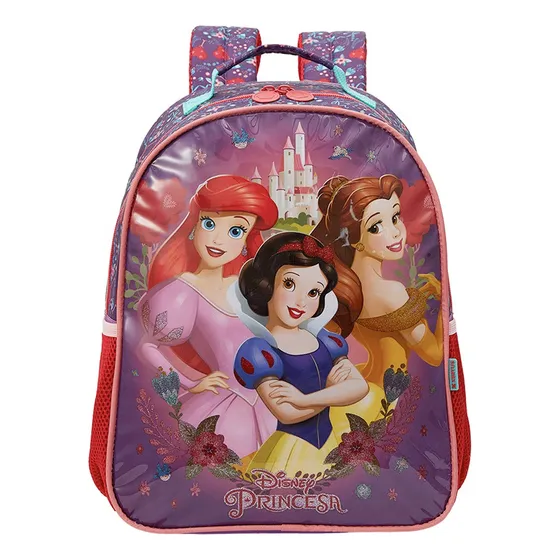 Mochila De Costas Escolar Infantil 16 Princesas