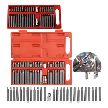 Jogo De Ferramentas 40 Pçs Bit Torx Allen Multidentado Crv Preto