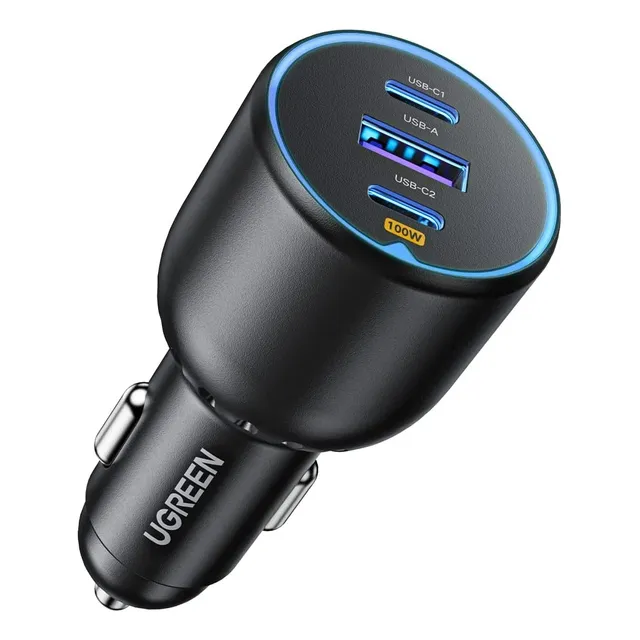 Cargador Ugreen De 130w Con Puertos Usb-c/usb-a Cd293 90413 Color Gris