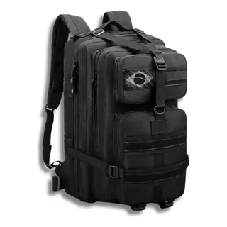 Mochila Tática 30l Reforçada Impermeável Assault Masculina Preto
