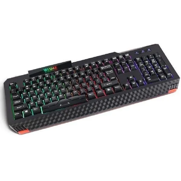 Teclado Gamer Gaming Rgb Retroiluminado - Color  Negro