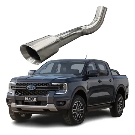 Ponteira Em Inox Para Escapamento Nova Ranger V6 Aço Inox