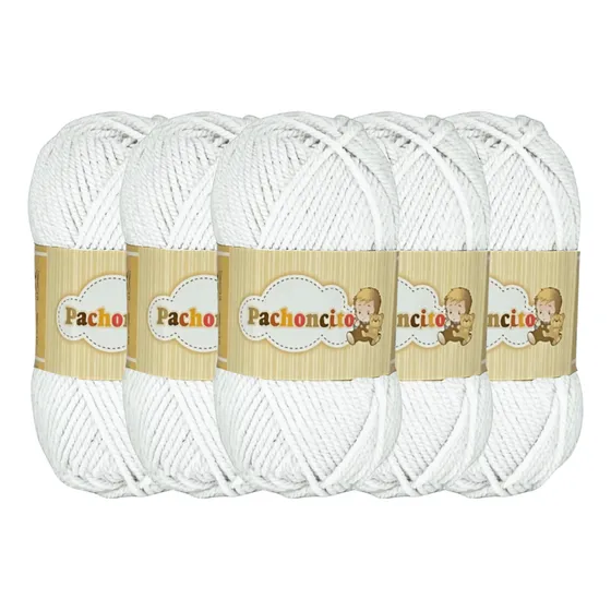 Estambre Hilos Iris Pachoncito 200g 100% Acrílico Color X Color Blanco 8600