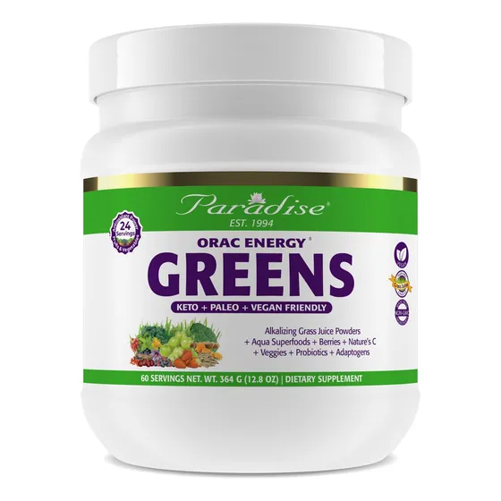 Suplemento Paradise Orac Energy Greens 360 Ml 60 Porciones