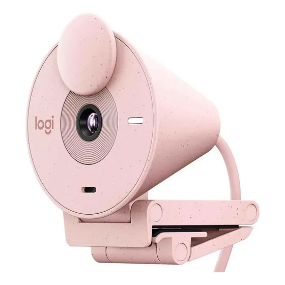 Webcam Full Hd Logitech Brio 300 - Rosa - 960-001446