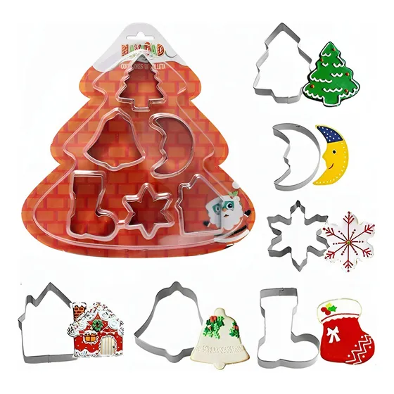 Moldes De Galletas Navideñas Cortadores De Galletas 6pcs Moldes Galletas Navidad Cortador De Galletas Moldes Para Galletas Cortadores De Galletas Navidad Moldes De Reposteria Pasteleriuscl