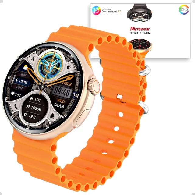 Smartwatch U9 Ultra Pro Mini Se 41mm Redondo Amoled Gps Nfc