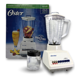 Licuadora Oster Blanca De 10 Velocidades + Mini Vaso Licuadora Oster Blanca De 10 Velocidades + Mini Vaso