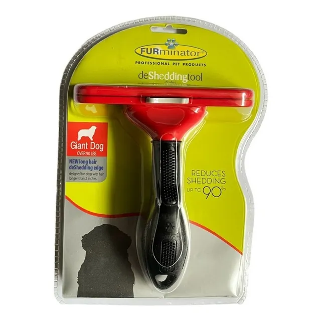 Furminator Cepillo Deslanador Perros Gigantes Pelo Largo Color Rojo