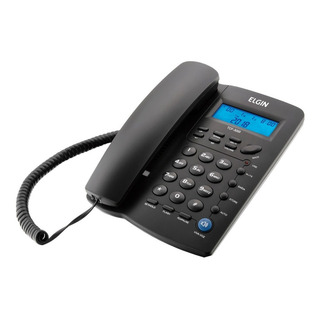 Telefone Elgin C/fio Ident. Chamadas/viva Voz Tcf 3000 Preto Telefone Elgin C/fio Ident. Chamadas/viva Voz Tcf 3000 Preto