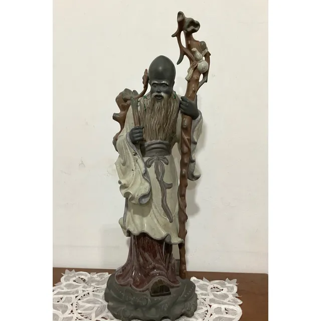 Porcelana Lladró. Escultura Gigante Del Sabio Confucio.