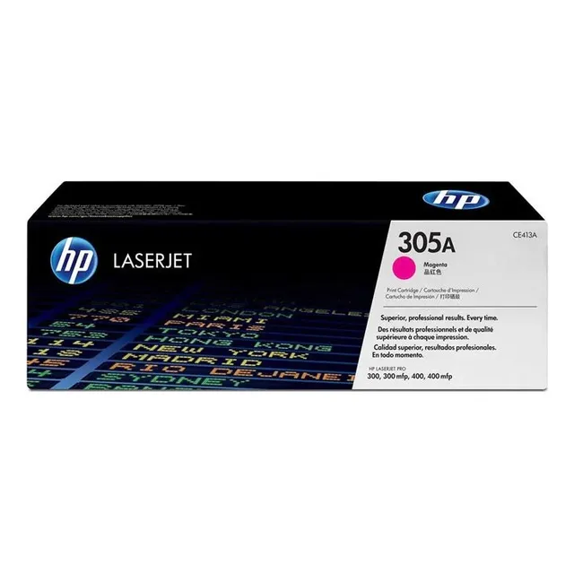 Cartucho De Tóner Hp 305a Magenta Ce413a Original