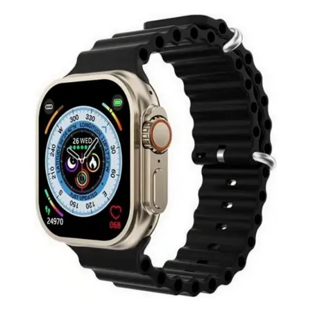 Reloj Smart Watch X8 Unique Con Audifonos Y Cargador Blanco Mesh Negro Negro