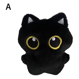 Cute Black Cat Plush Toy Keychain Cartoon Kitten Soft Cute Black Cat Plush Toy Keychain Cartoon Kitten Soft