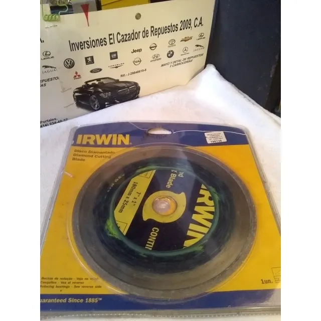 Disco Diamantado De Corte Porcelana Marca Irwin 7 Usado