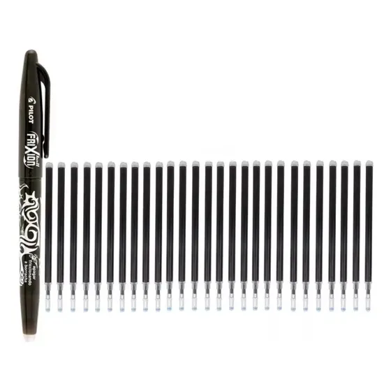 3un- Refil Para Caneta Apagável Frixion 0,7mm Preto- Pilot