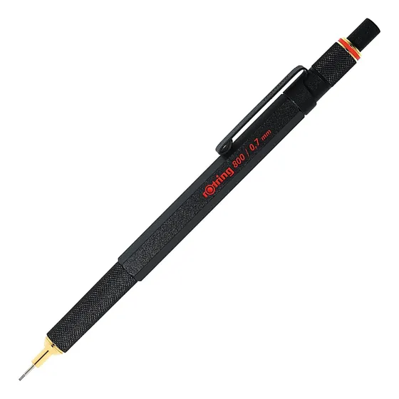 Lapiseira Rotring 800 Germany 0.7mm - Preta Envio Imediato Preto