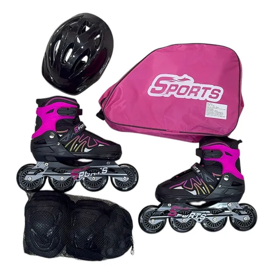 Kit Patines  Niños Y Adult Expandible Semiprofesional Gosome
