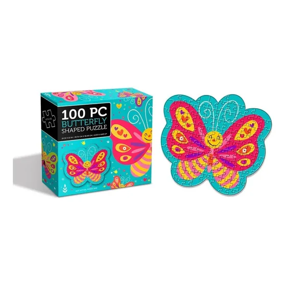 Rompecabezas 100 Piezas Forma De Mariposa Puzzle Educativo