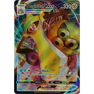 Pokémon Tcg Aegislash Vmax 127/185 Full Art Pokémon Tcg Aegislash Vmax 127/185 Full Art