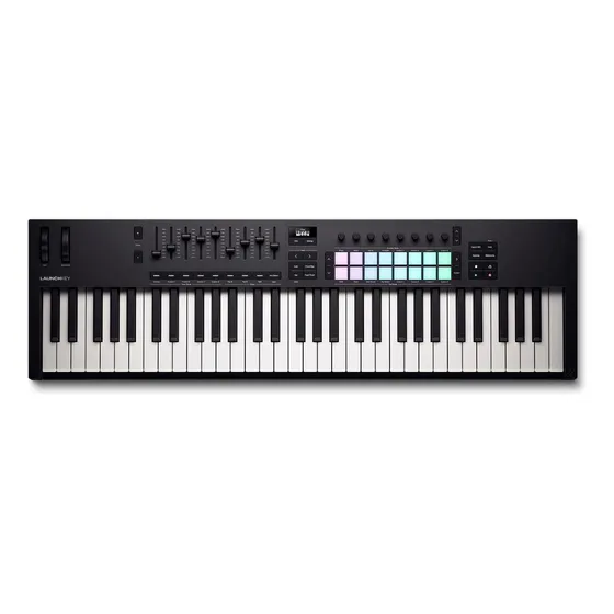 Teclado Launchkey 61 Teclas Mk4 Novation - Preto