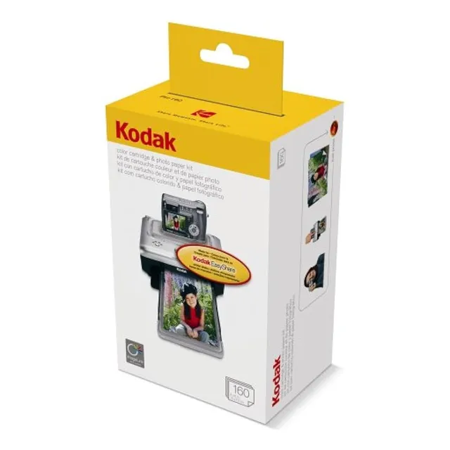 Kit Con Cartucho De Color Kodak Ph-160 10×15cm 160 Hojas