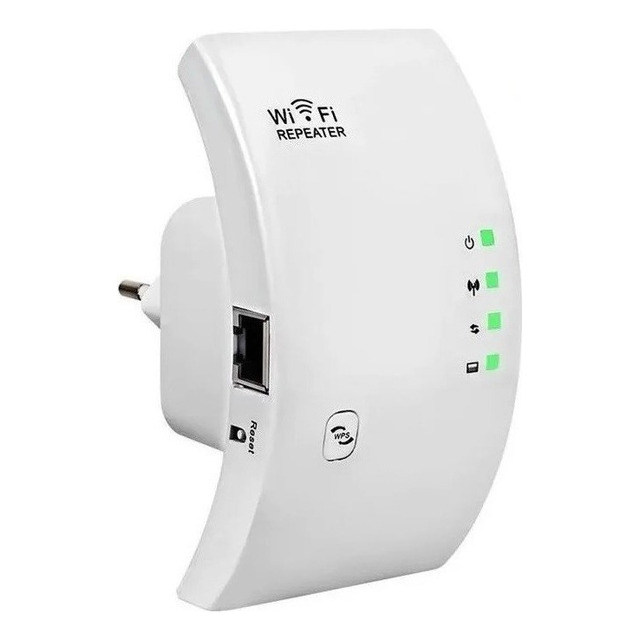 Repetidor De Sinal Wifi Amplificador Potente Sem Fio Turbo Cor Branco 1800mbps Repetidor De Sinal Wifi Amplificador Potente Sem Fio Turbo Cor Branco 1800mbps