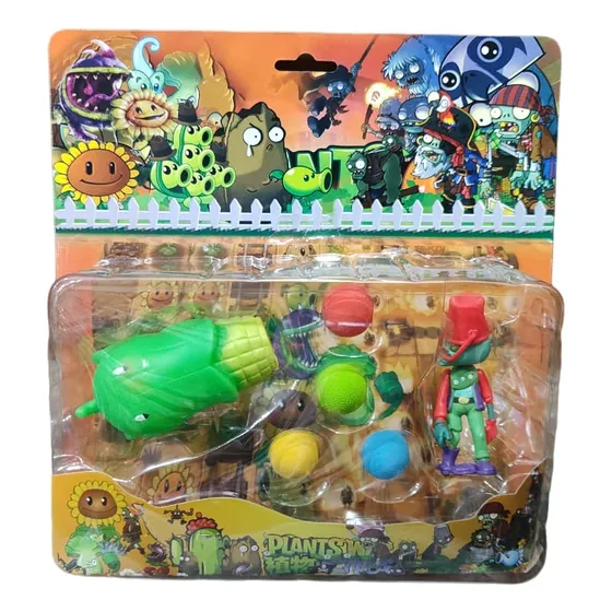 Blister Personajes Plantas Vs Zombies X1 + Accesorios Juguet