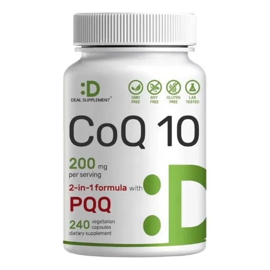Deal Suplemento Coq10 200mg Y Pqq 200mcg, 240cap