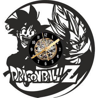 Reloj De Pared Dragon Ball Z Calado En Madera Deco Negro Reloj De Pared Dragon Ball Z Calado En Madera Deco Negro