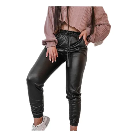 Joggers De Dama De Cuerina Casual O De Vestir