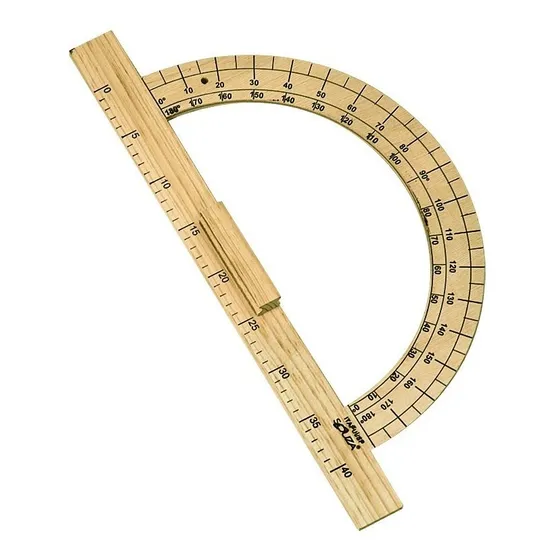 Transferidor De Madeira 180º Com 40 Cm - Souza
