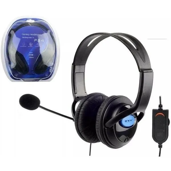 Auricular Gamer Headset Microfono Playstation 4 Ps4 Fortnite Color Negro