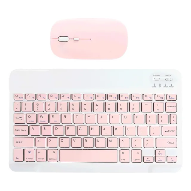 Kit Teclado Recargable Slim + Mouse Bluetooth Portatil Usb