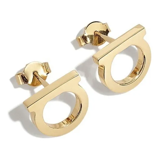 1 Par De Aretes De Estilo Moderno Aretes De Acero Inoxidable